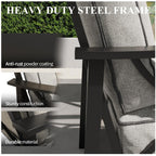 Marisol All-Weather Metal Armchairs, Set of 2
