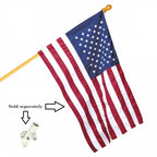 Wooden Flag Pole with Anti-Wrap Tube