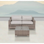 Laguna Sol Fully Assembled 2-Person Wicker Seating Set with Cushions