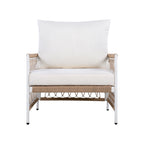 Caspian Outdoor Handwoven Rope Accent Chairs, Set of 2