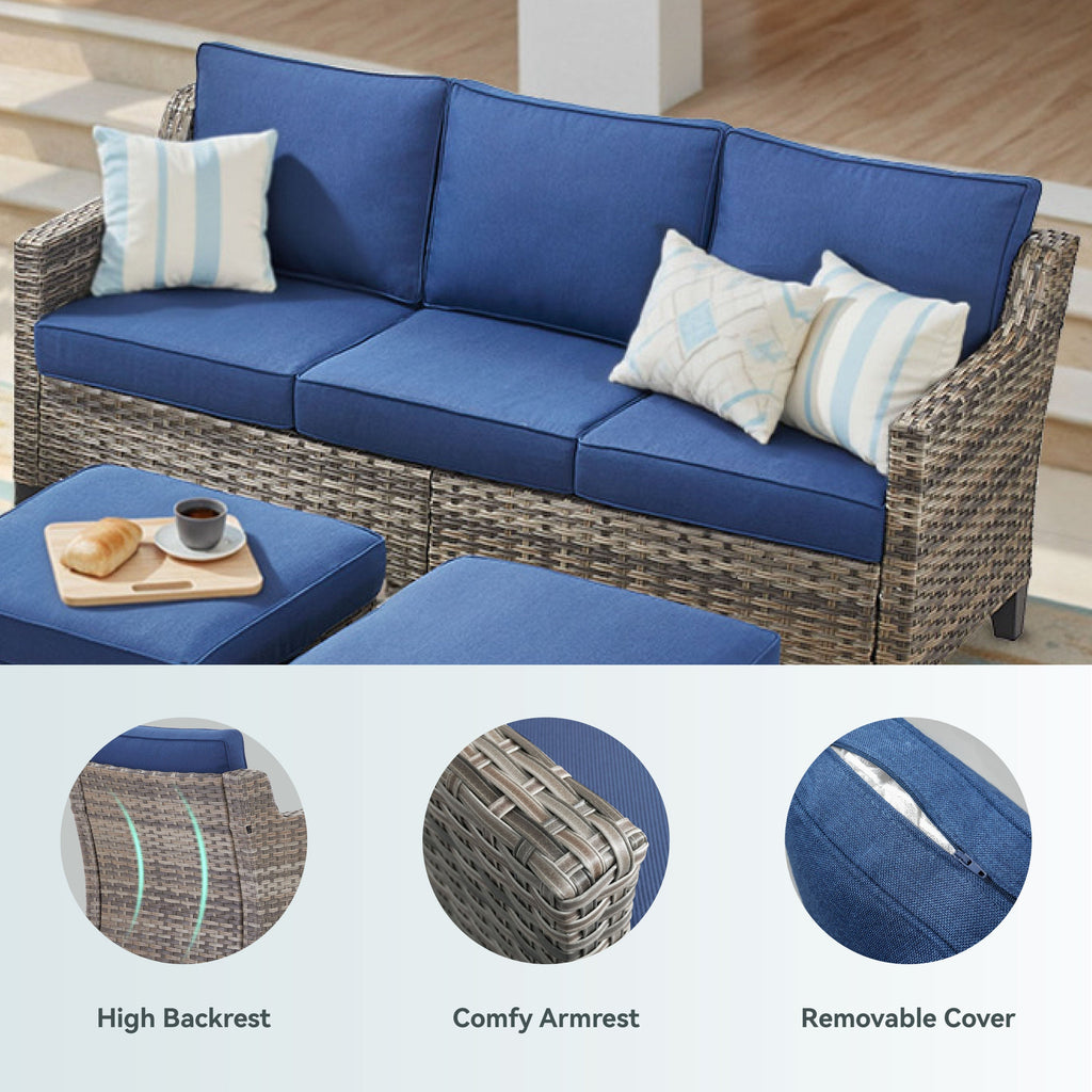 Tatum Outdoor 3-Seat Sofa