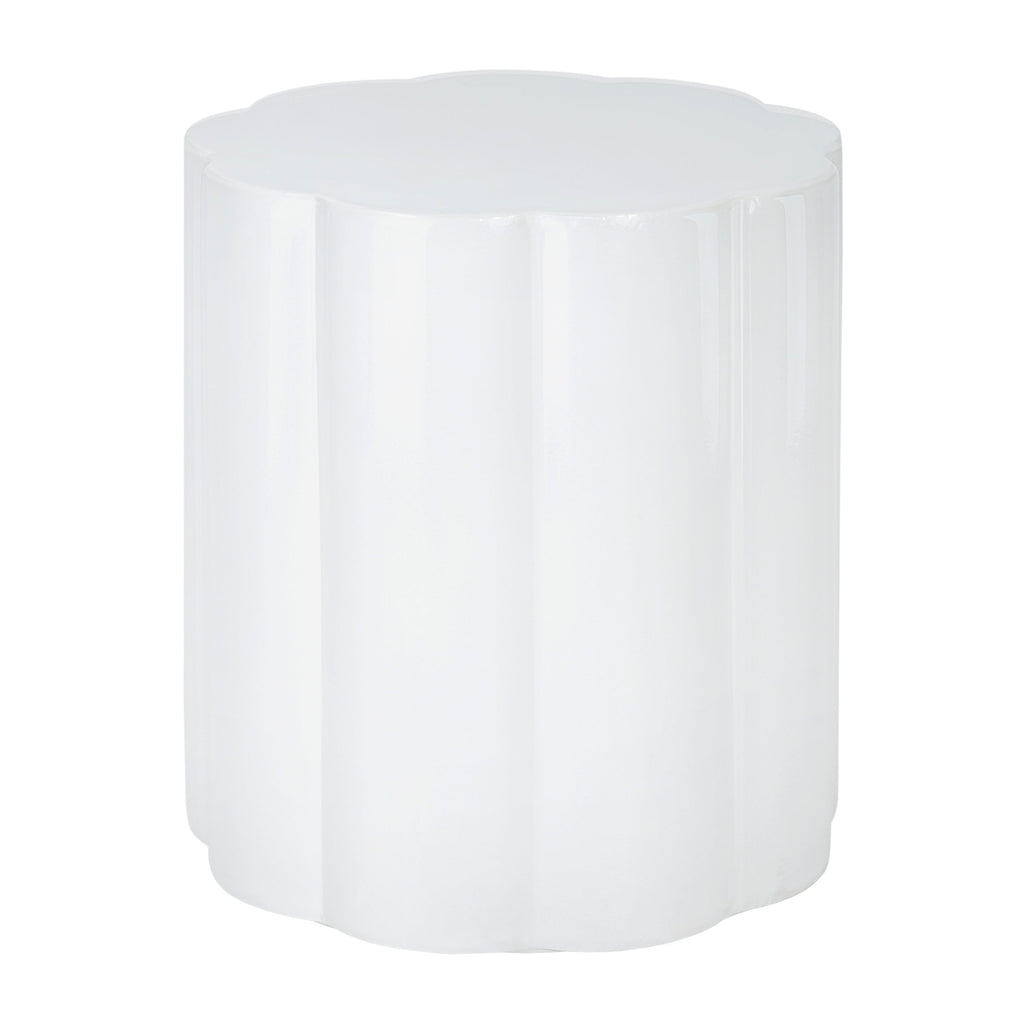 High-Gloss Magnesium Oxide Outdoor Side Table