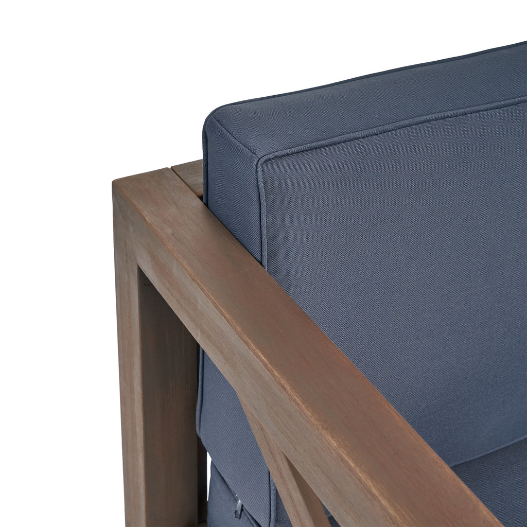 Brava Outdoor Club Chair with Water-Resistant Cushions