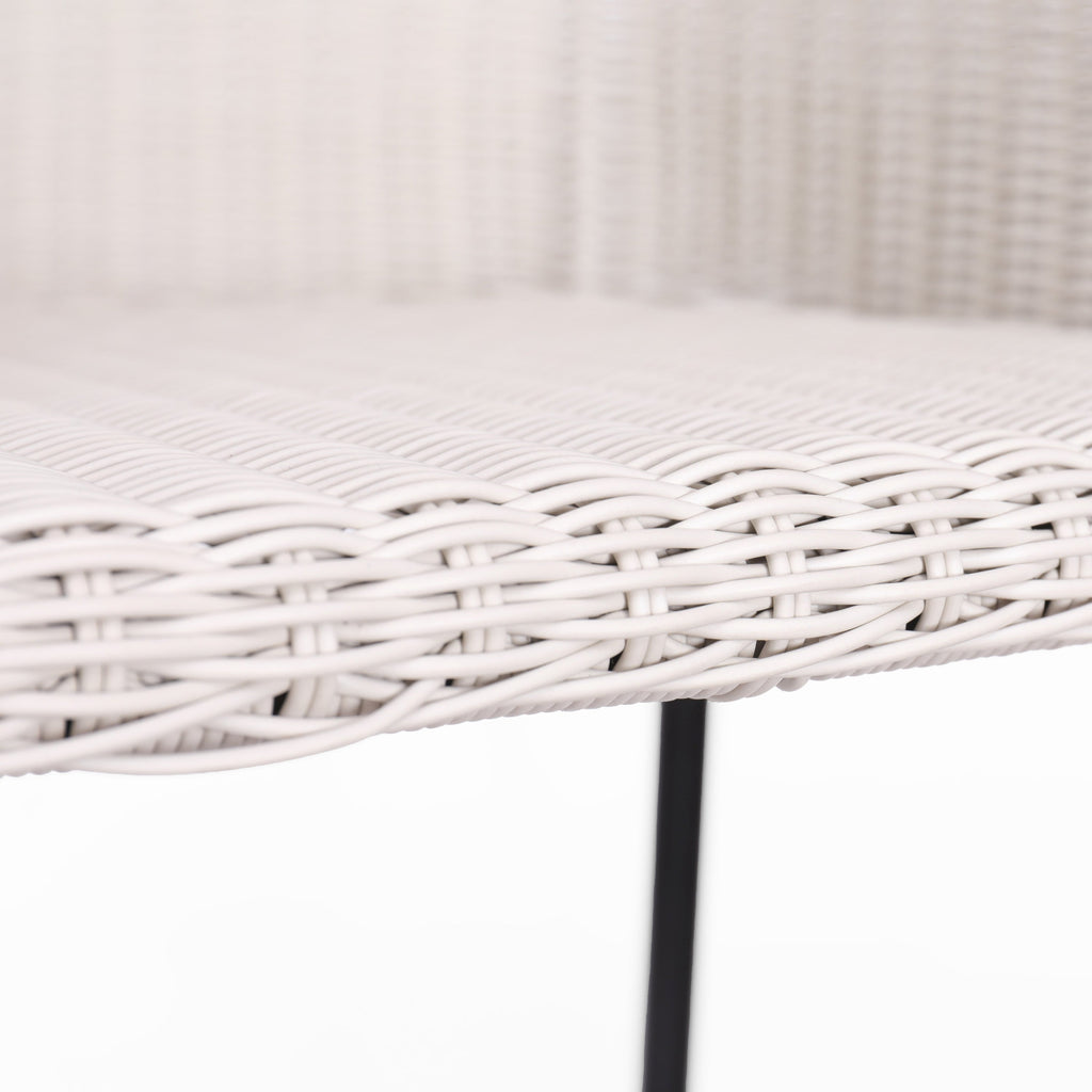 Ladd Outdoor Metal Wicker Barstool, Set of 2