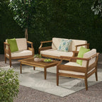 Aston 4 Piece Outdoor Patio Conversation Set