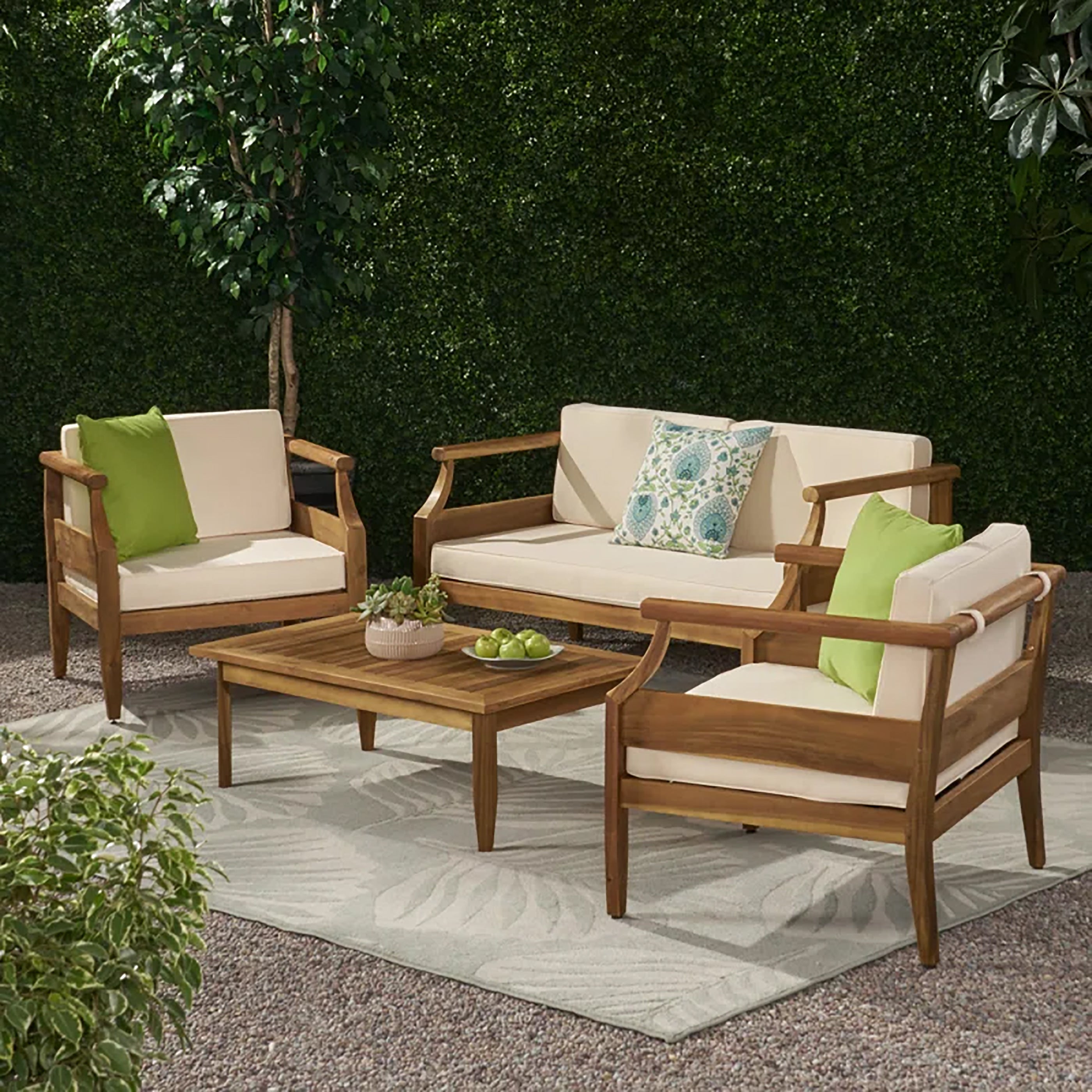 Aston 4 Piece Outdoor Patio Conversation Set