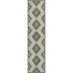 Lior Geometric Moroccan Diamond Indoor/Outdoor Runner Rug