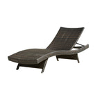 Crete Wicker Chaise Lounge, Set of 2