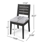 Acacia Wood 7-Piece Expandable Outdoor Dining Set