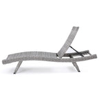 Crete Wicker Chaise Lounge, Set of 2