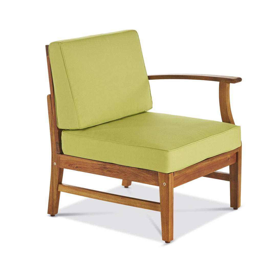 Perla Outdoor L-Shape Sectional Sofa with Coffee Table