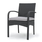 Cordoba Outdoor Wicker Dining Chairs, Set of 2
