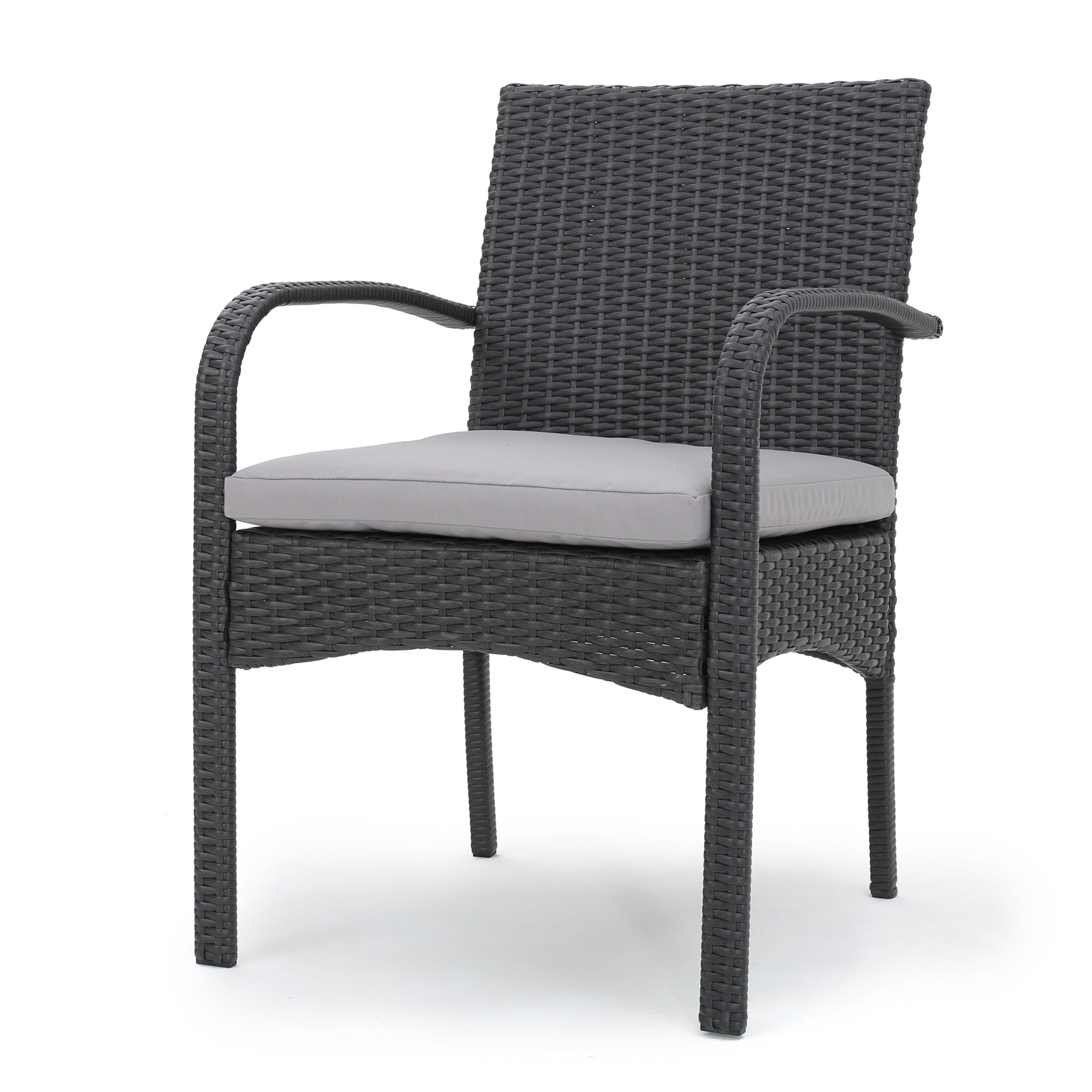 Cordoba Outdoor Wicker Dining Chairs, Set of 2