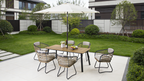 Maristella 7 Piece Outdoor Wicker Dining Set with Acacia Wood Table