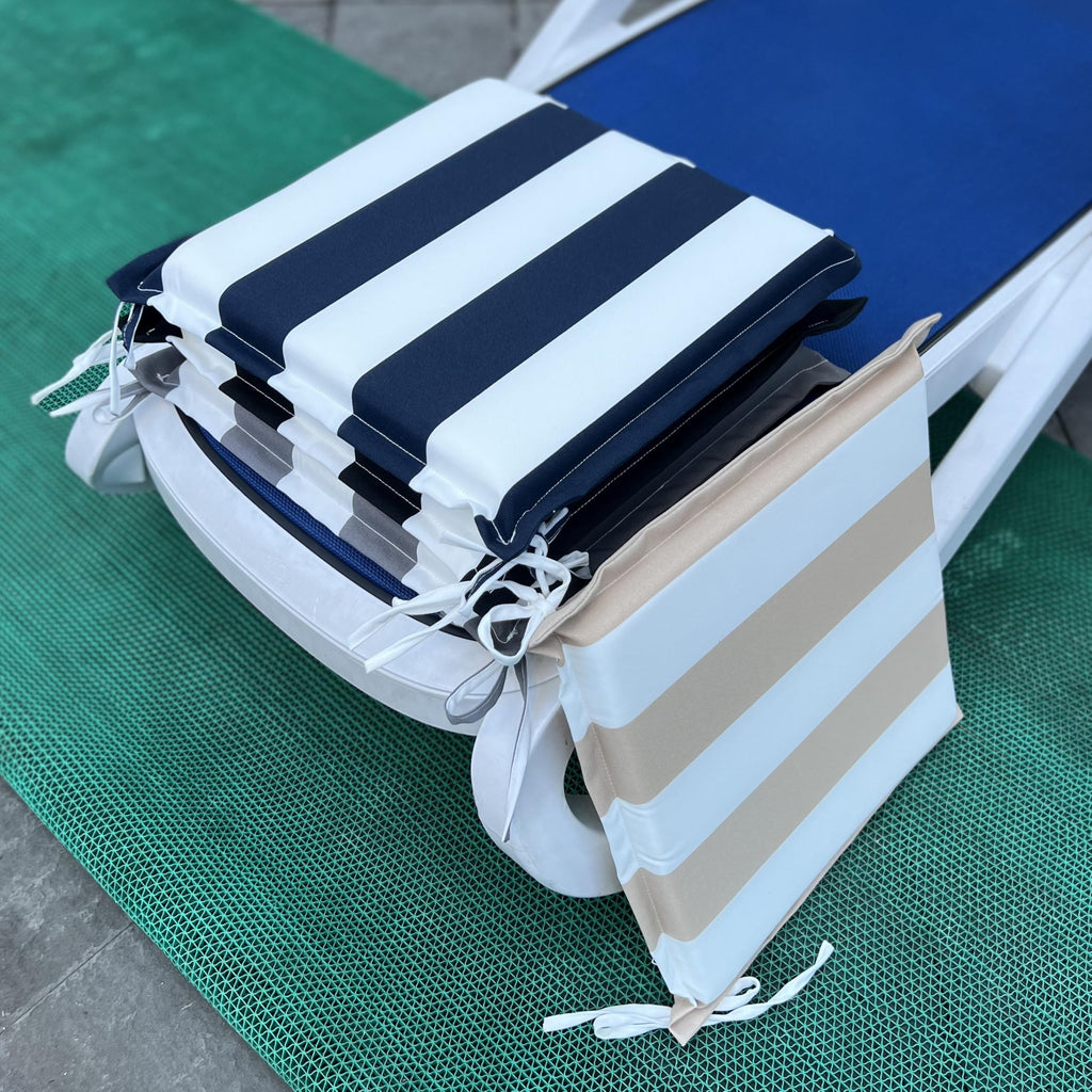 Conjure 4-Piece 15x15" Outdoor Fabric Seat Cushion with Ties