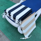Conjure 4-Piece 15x15" Outdoor Fabric Seat Cushion with Ties