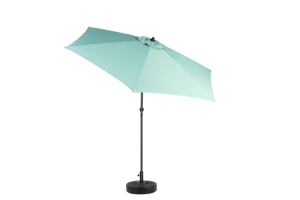 9' Outdoor Patio Umbrella Outdoor Table Umbrella with Push Button Tilt and Crank, Base Not Included