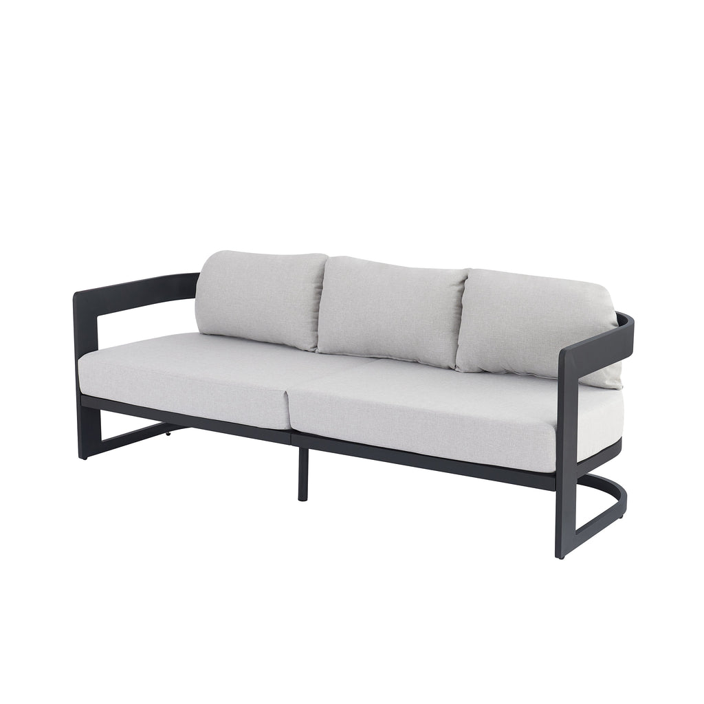 Elko Outdoor Patio Aluminum 3 Seater Sofa