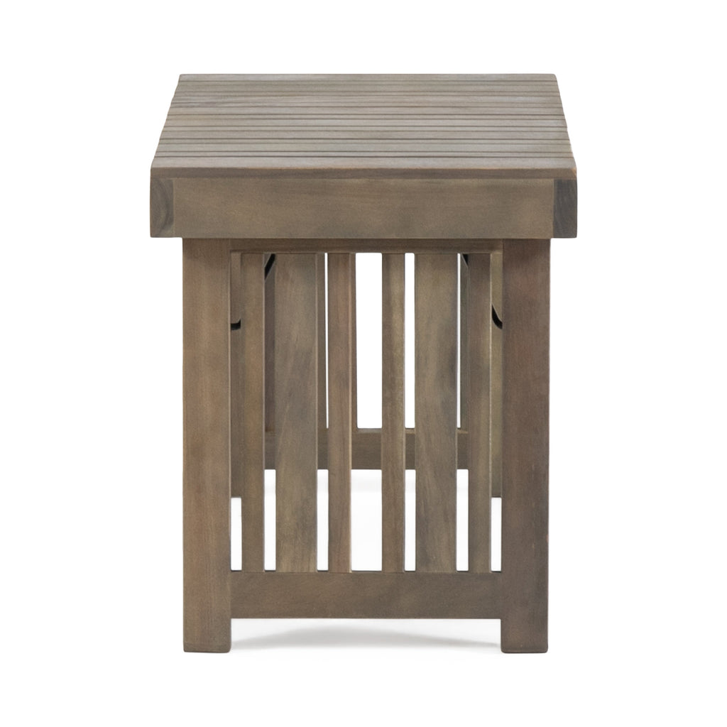Kyoto Outdoor Foldable Side Table with Slat Design