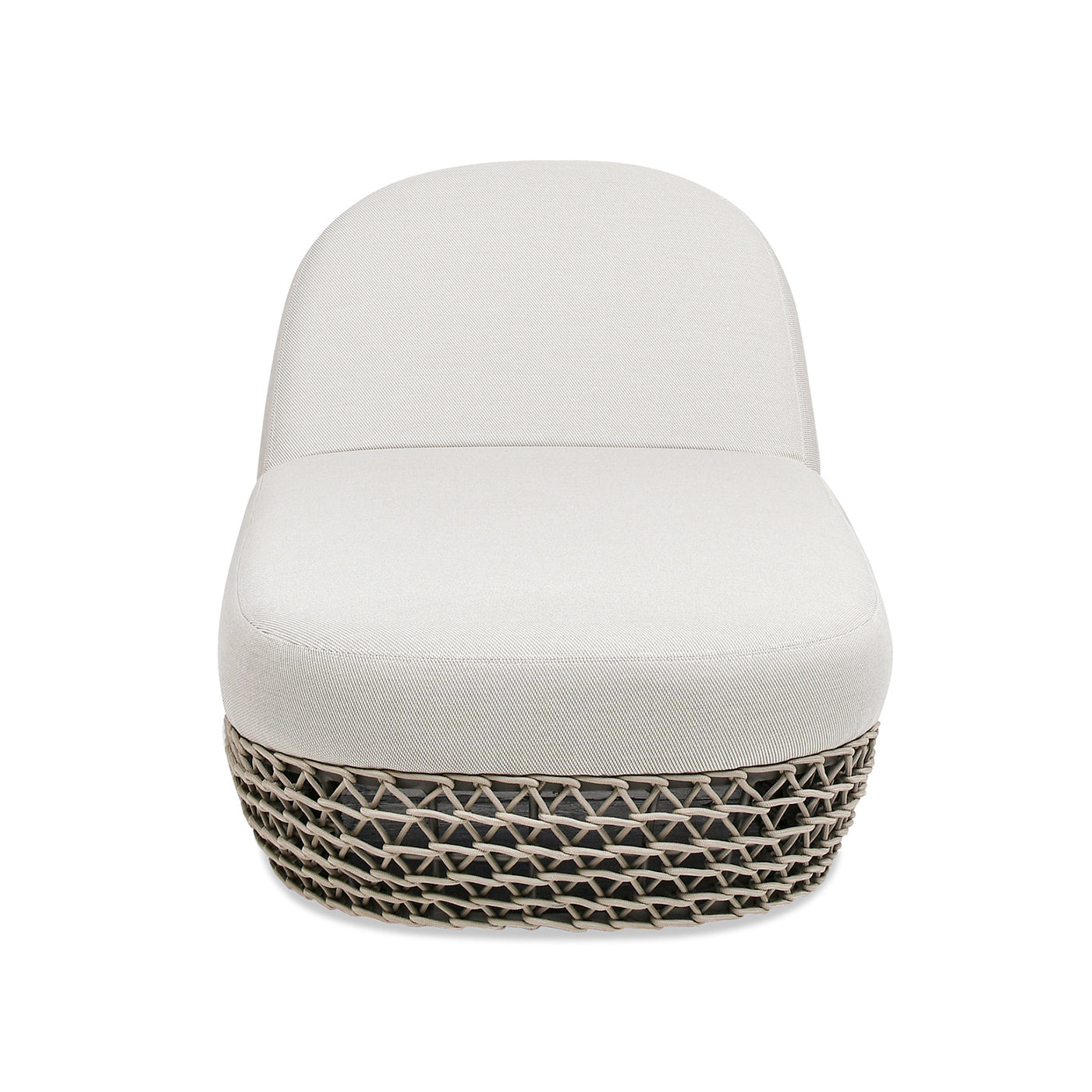 Willow Wicker & Sunbrella Upholstered Patio Lounger