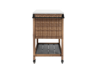Outdoor Wicker Bar Cart