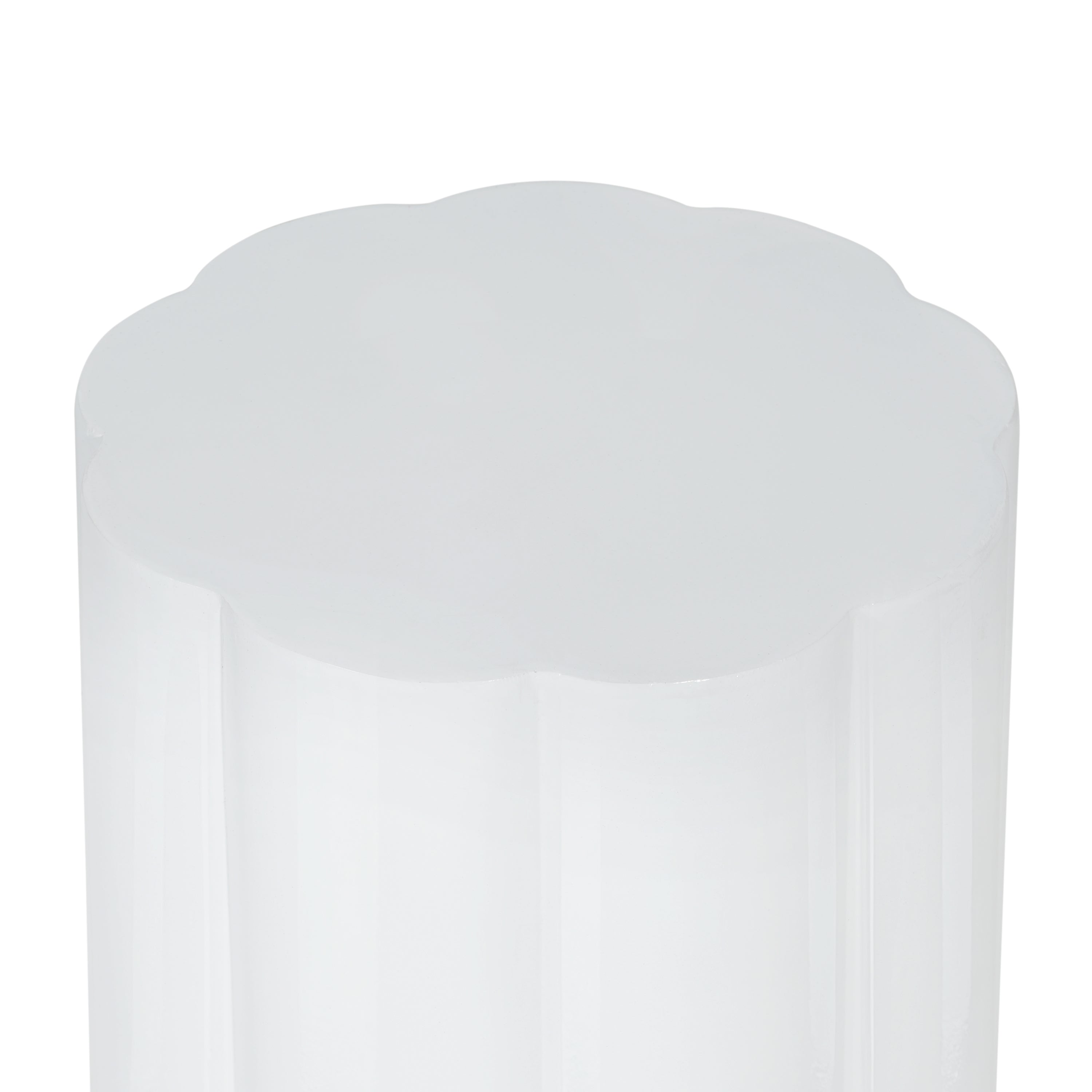 High-Gloss Magnesium Oxide Outdoor Side Table