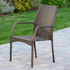Mercer Outdoor Wicker Chairs, Set of 2