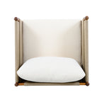 Seabrook Acacia Wood Outdoor Club Chair with Diamond Rope Weave & Cushions
