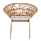 Cyril Outdoor Wicker Papasan Style Dining Chair, Set of 2