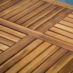 Hermosa 7-Piece Wood Outdoor Dining Set
