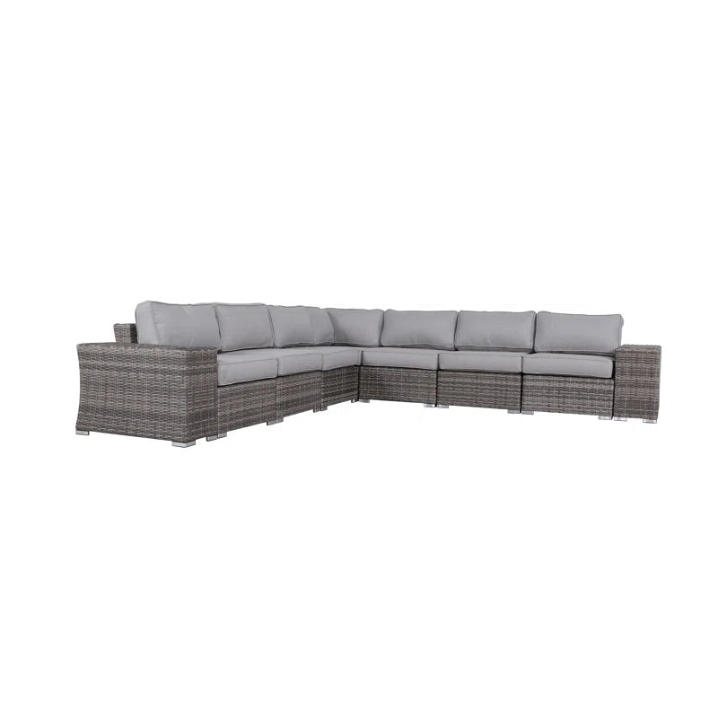 Fully Assembled Outdoor Wicker Patio Sofa