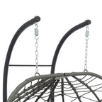 2-Person Swinging Egg Chair with Stand