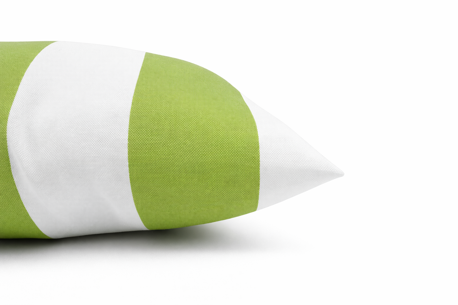 Lime & White Stripe Outdoor Square Pillows, Set of 2