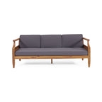 Aston Outdoor Acacia Wood 3 Seater Sofa
