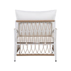 Caspian Outdoor Handwoven Rope Accent Chairs, Set of 2