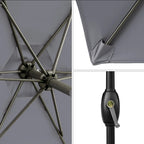 7.5 Feet Market Umbrella with Crank Lift & Tilt, Base Not Included