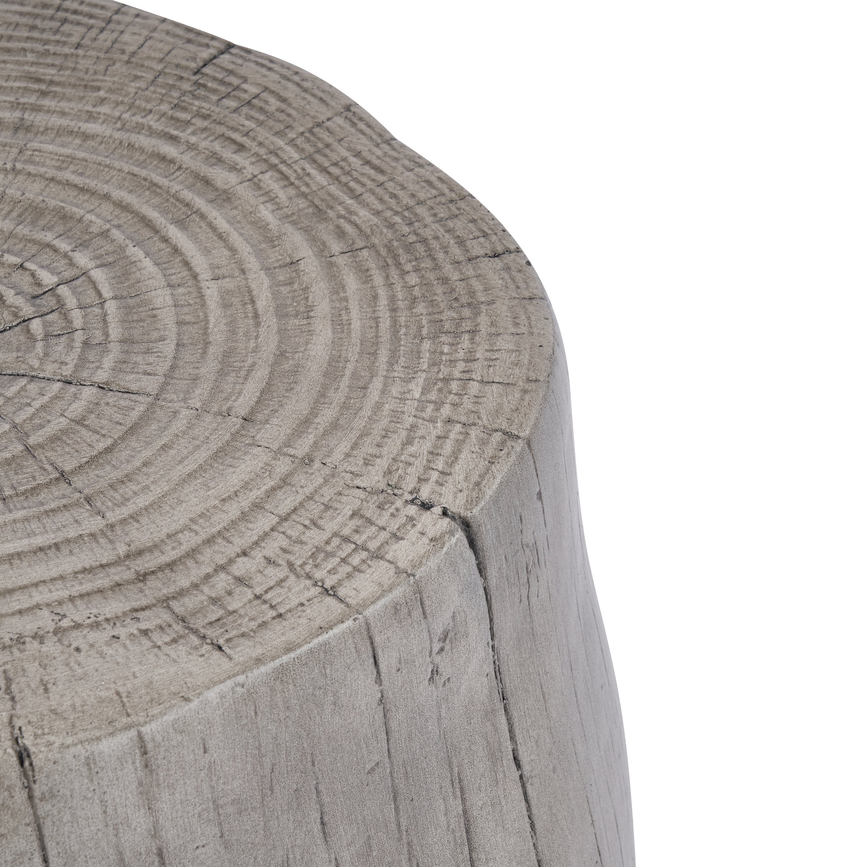 Tree Stump Outdoor Side Table