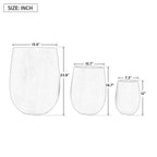 Egg Shaped Lightweight Outdoor Planter, Set of 3