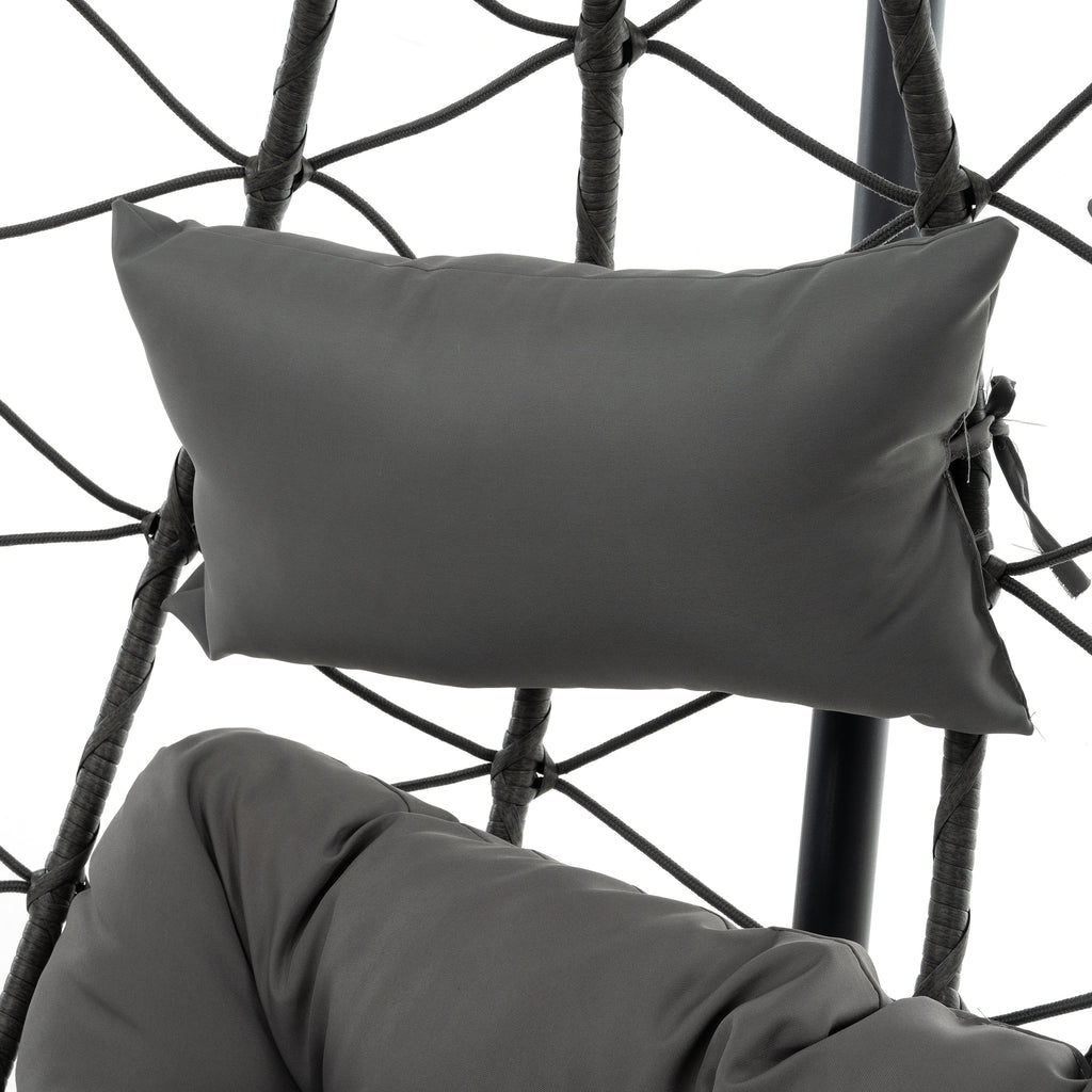 2-Person Swinging Egg Chair with Stand