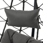 2-Person Swinging Egg Chair with Stand
