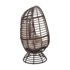 Lazulite Outdoor Egg Chair with Water-Resistant Cushion and Swivel Function