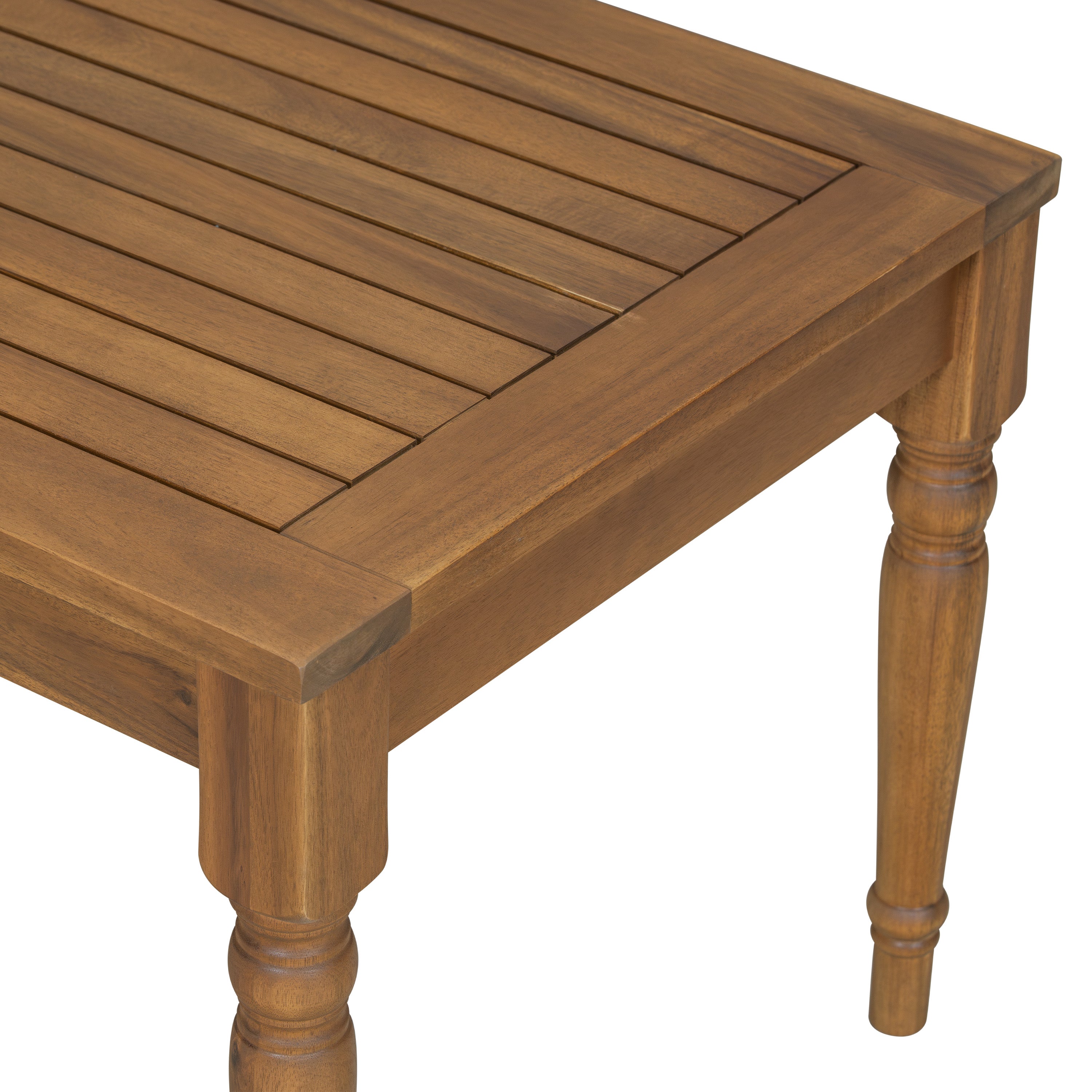 Islewood 2 Piece Acacia Wood Outdoor Loveseat & Coffee Table Set