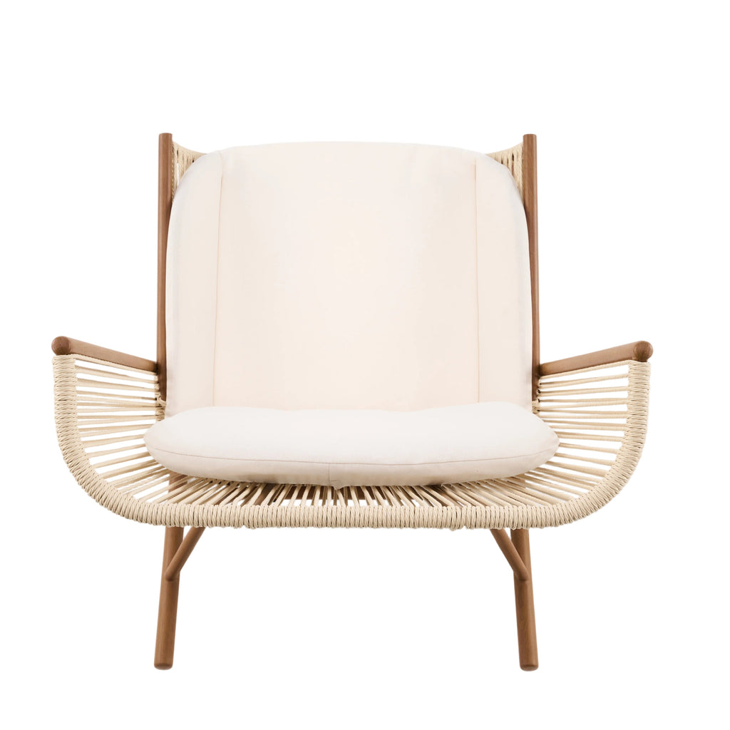 High Square Back Modern Outdoor Rocking Chair