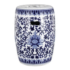 Outdoor Small Porcelain Stool with Dazzling Pattern