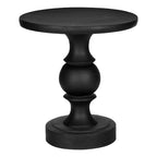 Transitional Pedestal Indoor Outdoor Accent Table