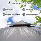 10'X10' Square Cantilever Umbrella with Center Pole, Base Not Included