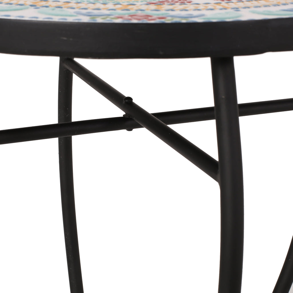 La Crescenta Mosaic Outdoor Side Table