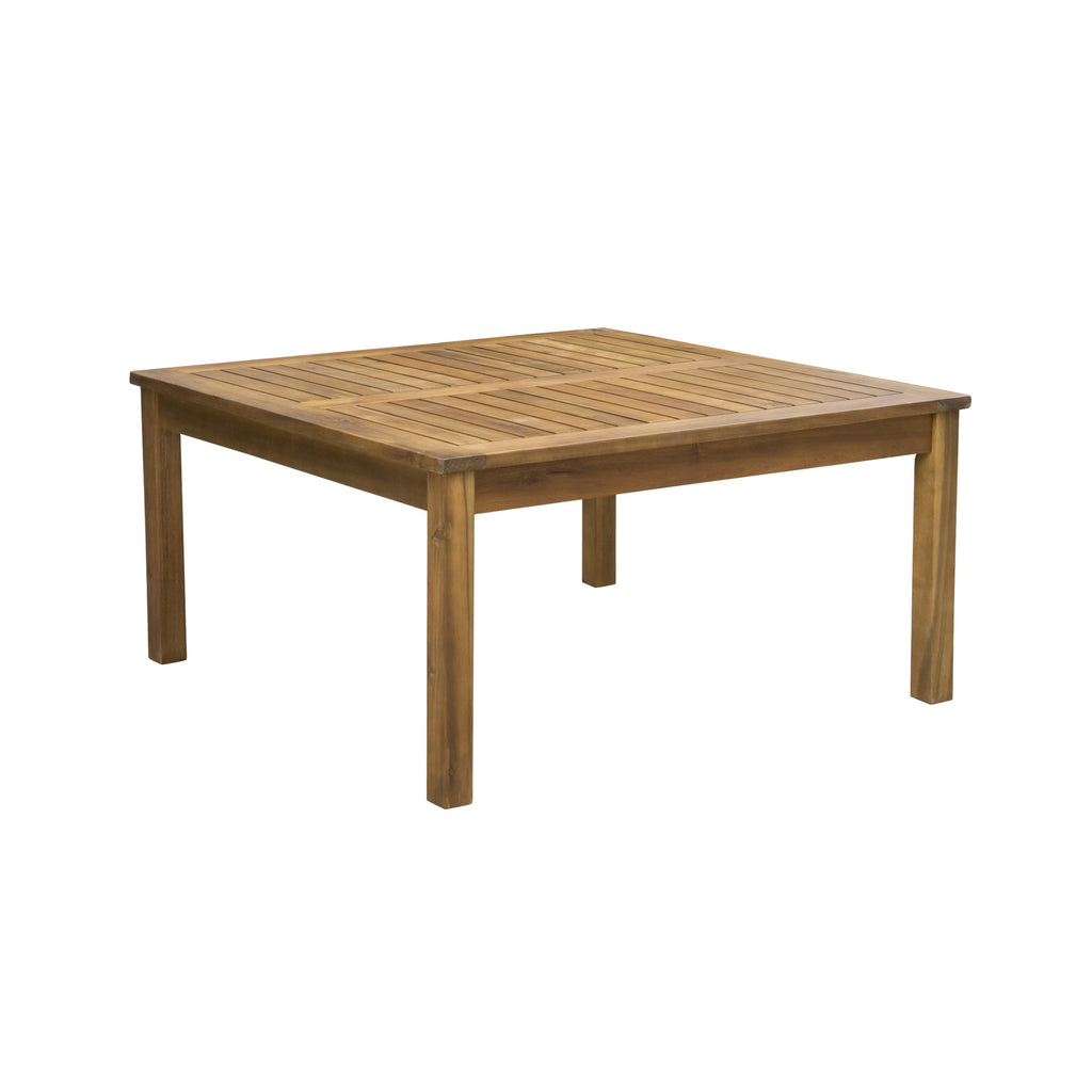 Perla Outdoor L-Shape Sectional Sofa with Coffee Table