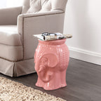 Orla Bohemian Elephant Ceramic Garden Stool