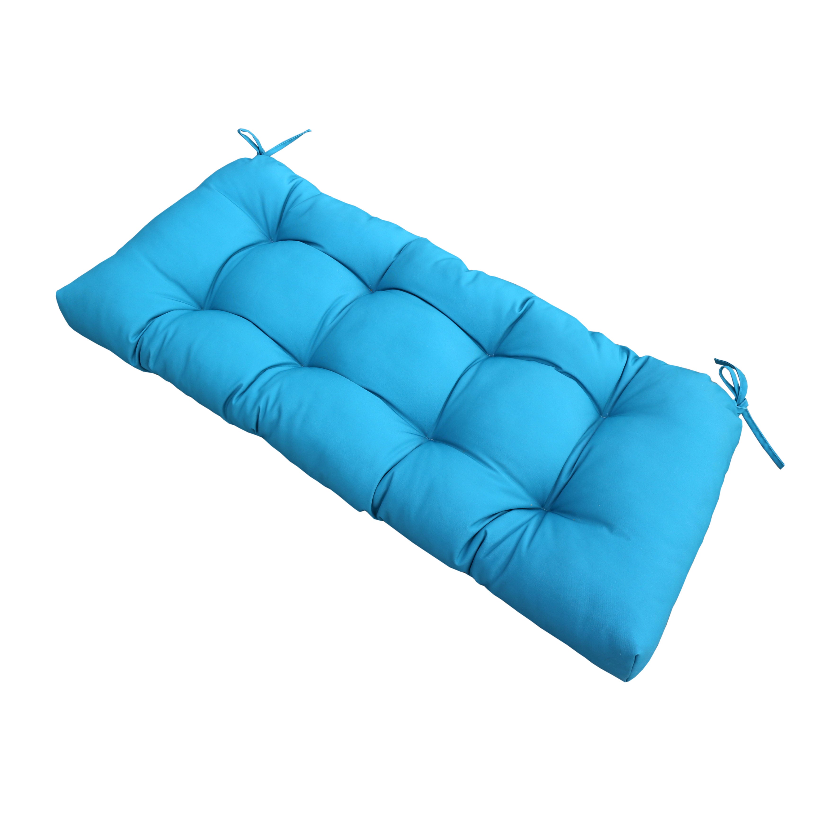 47" Tufted Outdoor Bench Cushion